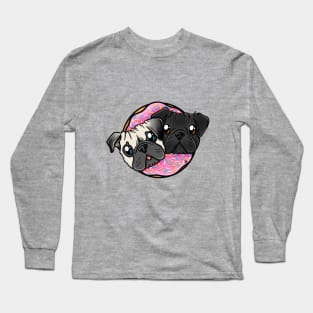 Pug donuts Long Sleeve T-Shirt